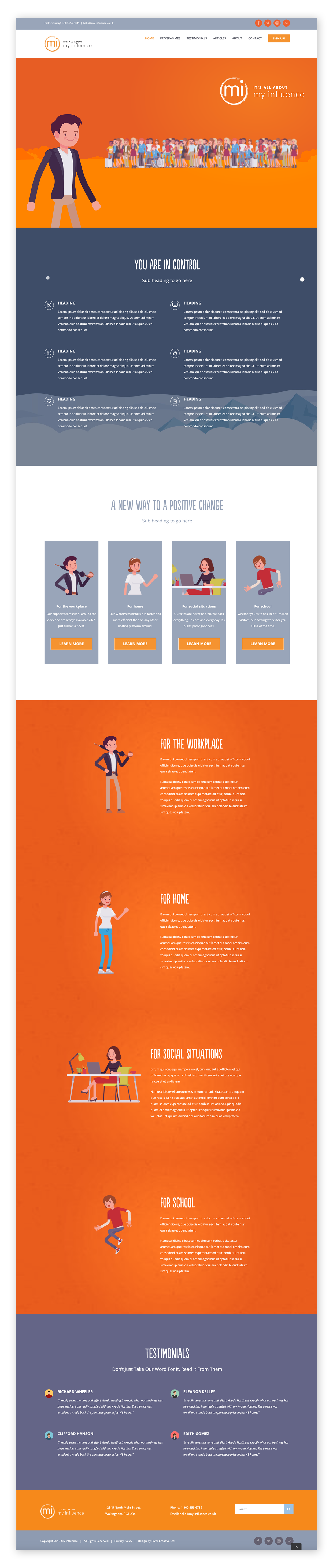 My Influence Web Pages My Influence Web Pages