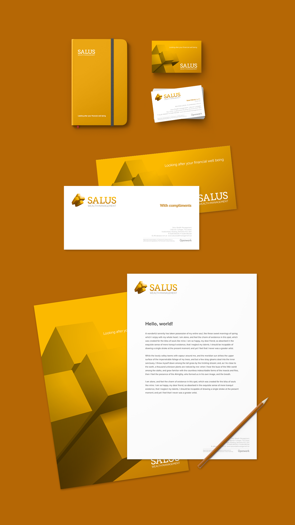 Salus Wealth Management Stationery Mobile Salus Wealth Management Stationery Mobile