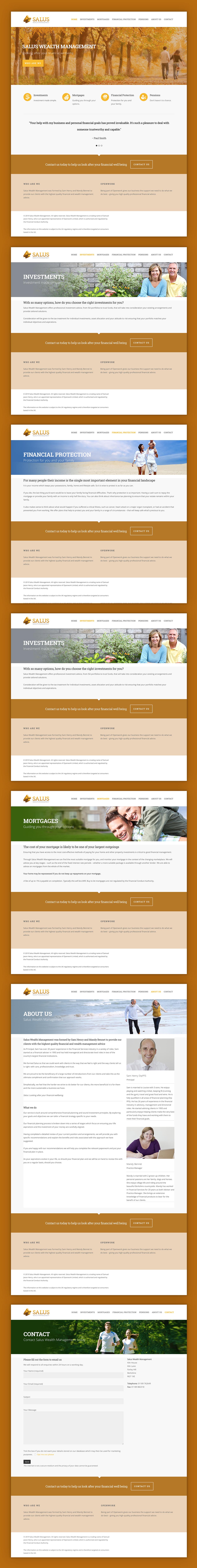 Salus Wealth Management Website Pages Mobile Salus Wealth Management Website Pages Mobile